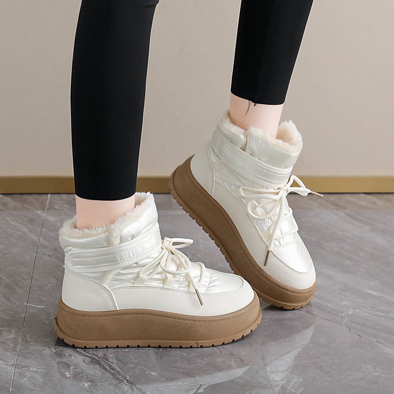 2026 Winter New Women'S Insulated Warm Non-Slip Snow Boots, Extreme Cold Weather Footwear, Comfortable Wide Calf Boots