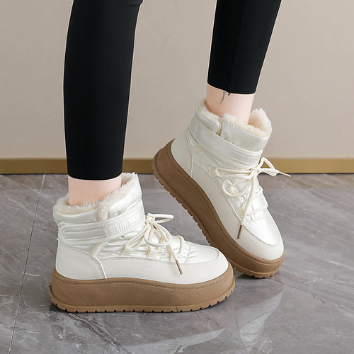 2026 Winter New Women'S Insulated Warm Non-Slip Snow Boots, Extreme Cold Weather Footwear, Comfortable Wide Calf Boots