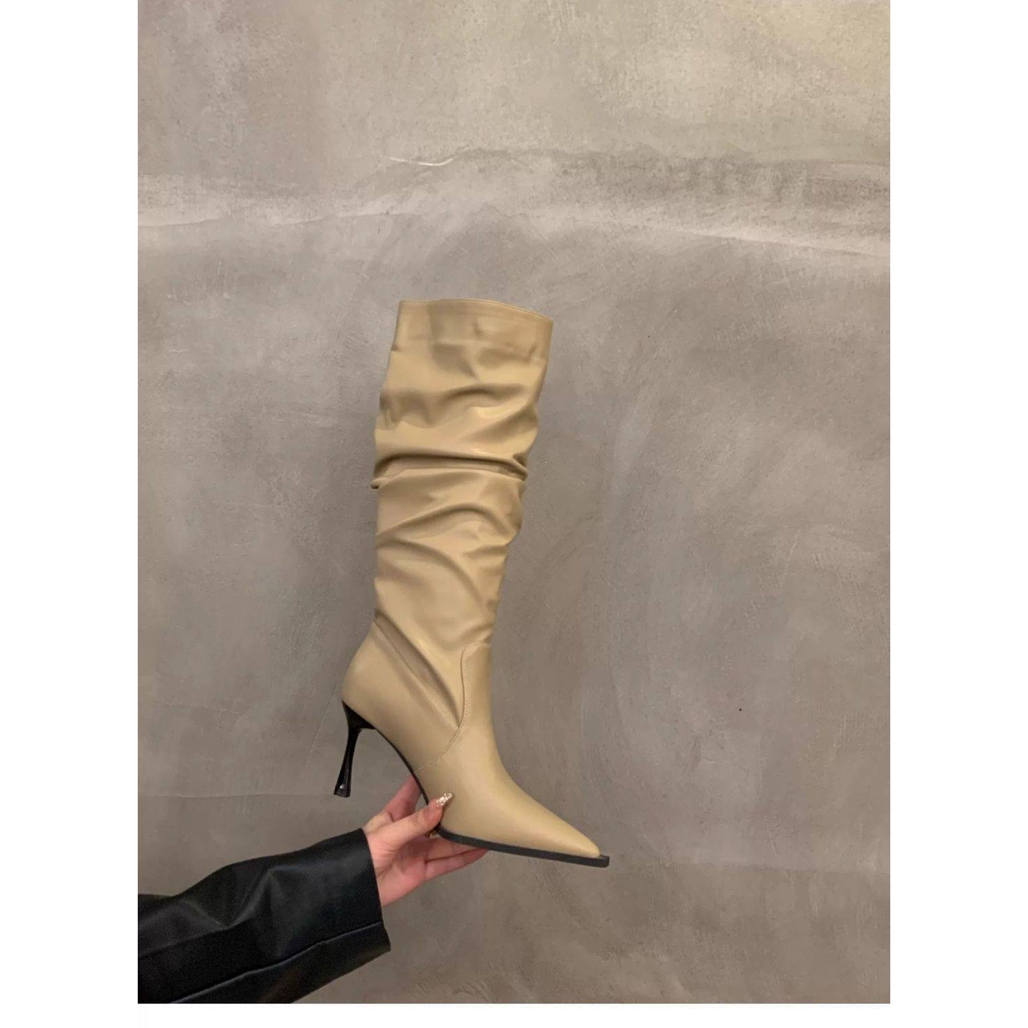2026 Spring And Autumn Women'S Over-The-Knee Boots in European And American Styles with High Heels And Pointed Toes, Women Shoes