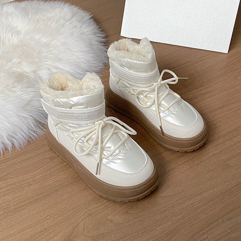 2026 Winter New Women'S Insulated Warm Non-Slip Snow Boots, Extreme Cold Weather Footwear, Comfortable Wide Calf Boots